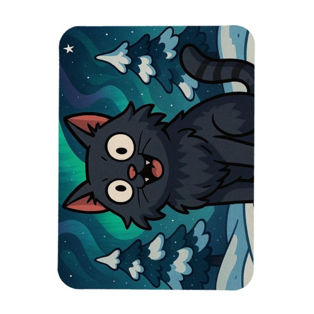 Íman Gato de Natal Islandês do Yule  (Vertical)