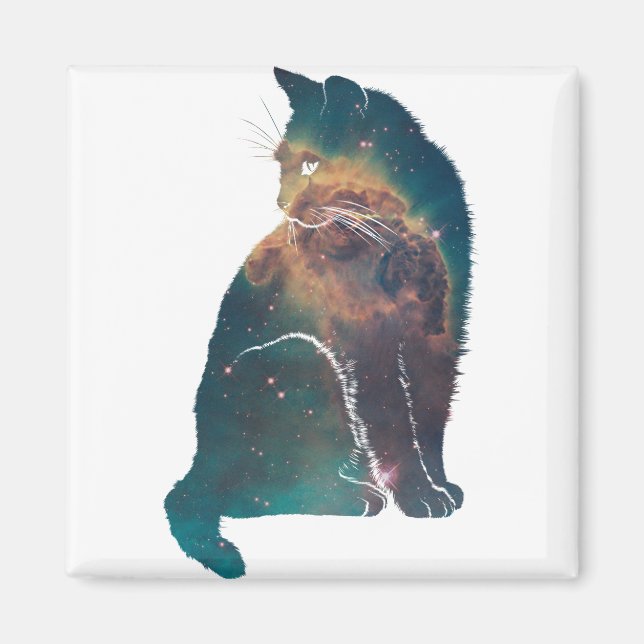 Íman Gato de Nebula do Espaço (Frente)