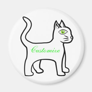 Íman Gato de Olhos Verdes Trovão_Cove