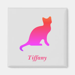 Íman Gato de ombre fofo personalizado