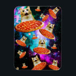Íman Gato de pizza espacial engraçado<br><div class="desc">Engraçado e design maluco por um presente legal!</div>