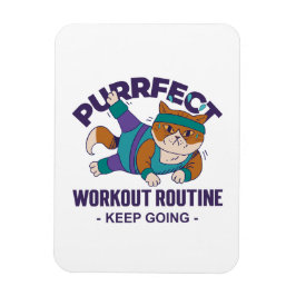 Íman Gato de Workout Whimsical