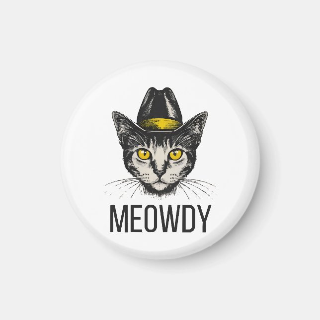 Íman Gato Divertido Meowdy (Frente)