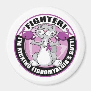 Íman Gato do lutador da fibromialgia