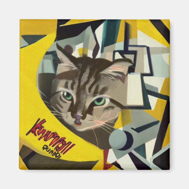 Íman Gato do Telefone Banana (Frente)