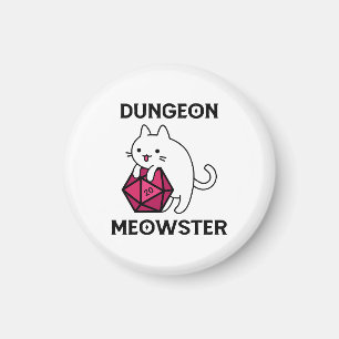 Íman Gato Dungeon Meowster Engraçado