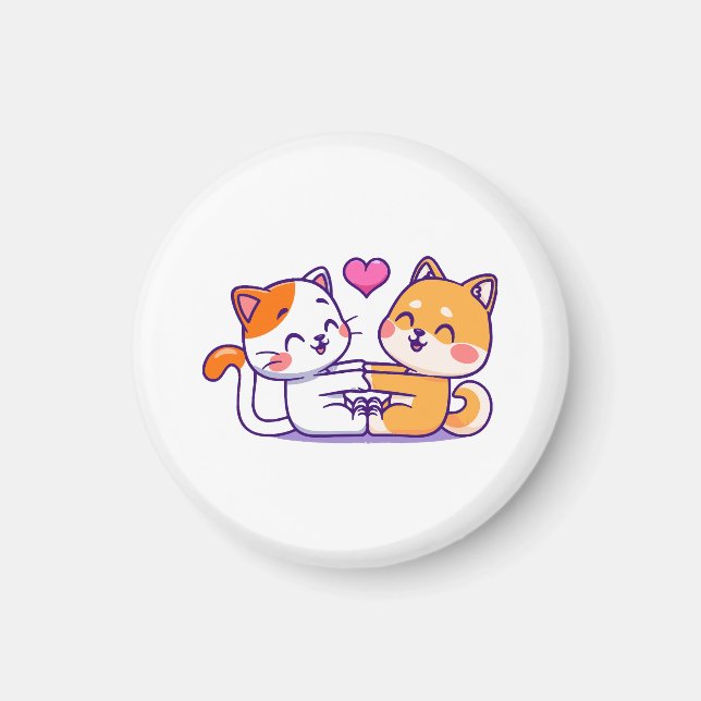 Íman Gato E Shiba Inu (Frente)