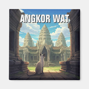 Íman Gato em Angkor Wat Camboja