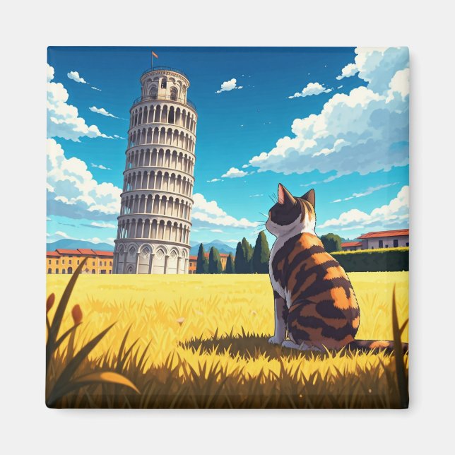 Íman Gato em Pisa Itália (Frente)