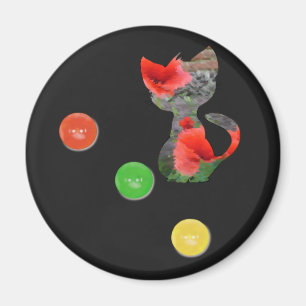 Íman Gato em schwarz-bunt