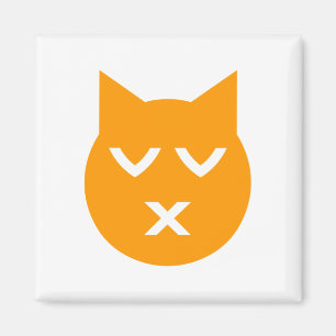 Íman Gato Emoji De Olhos Fechados