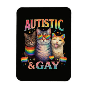 Íman Gato Engraçado Autista e Gay