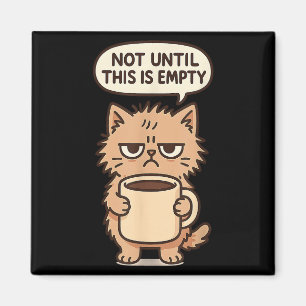 Íman Gato Engraçado Café Grumpy Lover Não Morena Pessoa
