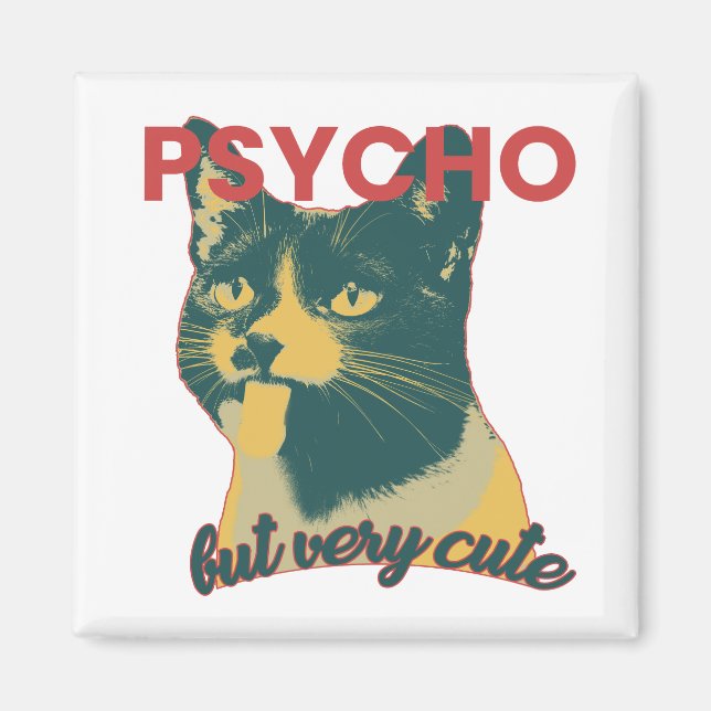 Íman Gato Engraçado Com A Língua (Frente)