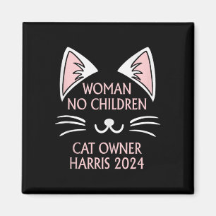 Íman Gato Engraçado Lady Kamala Harris 24 Cat Lover Hal