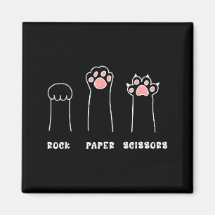 Íman Gato engraçado meme da pata pedra papel tesoura ga