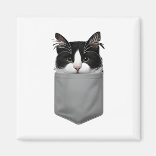Íman Gato Engraçado Pequim Em Pocket Cute Cat Lover Par