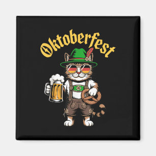 Íman Gato Engraçado Pretzel Beer Engraçado Adultos do P