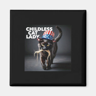 Íman Gato Engraçado Senhora Trump Hair Easy Halloween