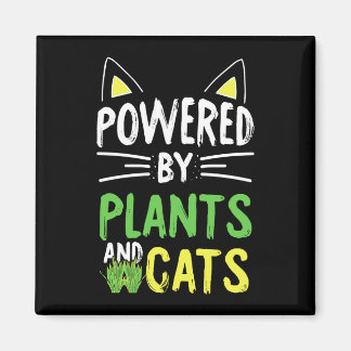 Íman Gato engraçado vegetariano vegano amante de legume