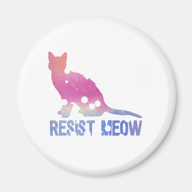 Íman Gato feminista resistente (Frente)