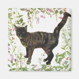 Íman gato floral