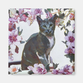 Íman Gato Floral