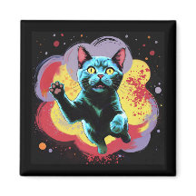 Gato Galáxia Através de um Buraco de Minhoca