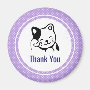 Íman Gato Gatinho Branco e Preto, Alô