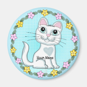 Íman Gato Gatinho de Olhos Grandes