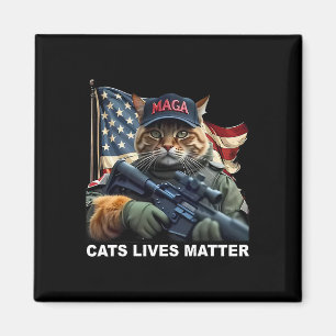 Íman Gato Gatos Vive Problema Engraçado Trump 2024