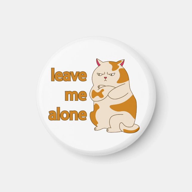 Íman Gato gordo me deixa em paz (Frente)
