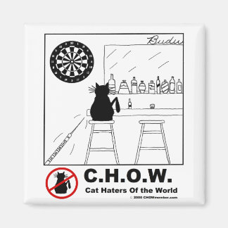 Íman Gato Hater Dartboard Magnet