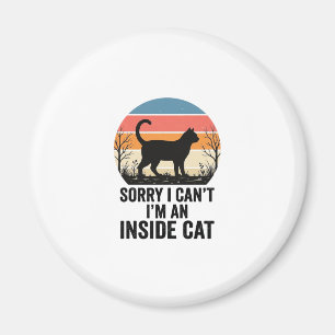 Íman Gato Interior Engraçado Design Vintage Amante de G