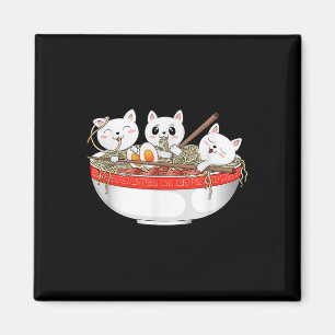 Íman Gato Kawaii Cata Ramen Noodles Anime Gato Japonês