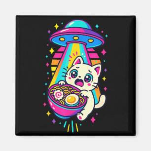 Íman Gato Kawaii Divertido Ramen Ufo Anime Japonês Mulh