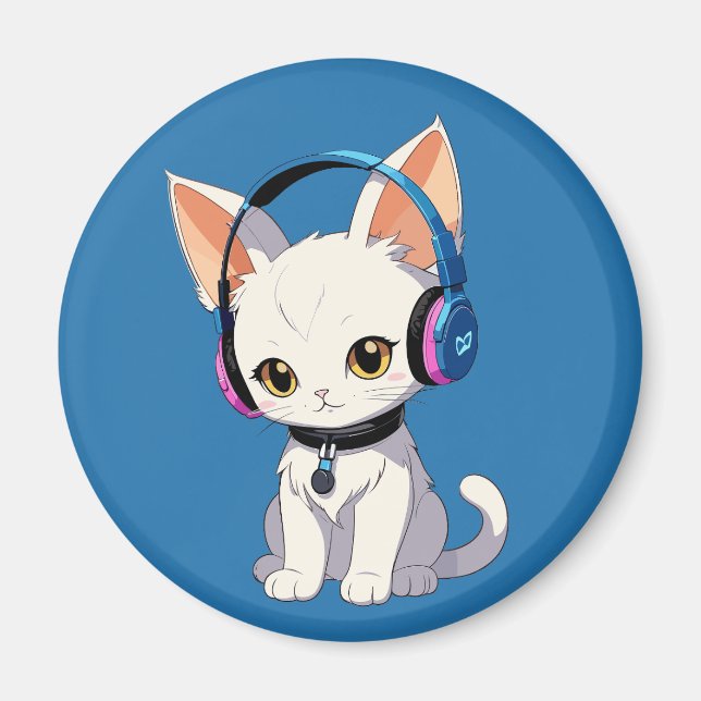 Íman Gato Kawaii Perfeito (Frente)