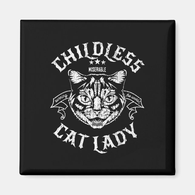 Íman Gato Lady For Kamala Harris 2024 Votação Feminista (Frente)