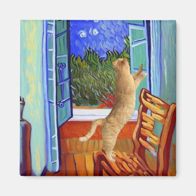 Íman Gato Laranja (Frente)