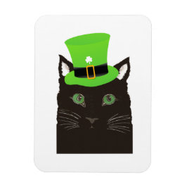 Íman Gato Legal com um Chapéu Verde