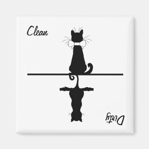 Íman Gato limpo/sujo