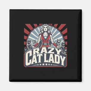 Íman Gato Louco Lady Kamala Harris Fortes Mulheres