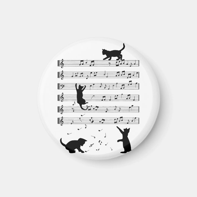 Íman Gato Lover Funny Piano Lover (Frente)