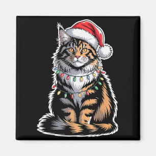 Íman Gato Maine Coon Natal Xmas Gatinho Amante de Gatos