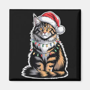 Íman Gato Maine Coon Natal Xmas Gatinho Amante de Gatos