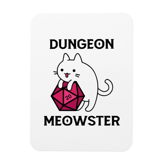 Íman Gato Mestre de Masmorra Divertido (Vertical)