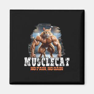 Íman Gato Muscular - Poder de Construção de Bacalhau -