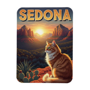 Íman Gato na Arizona de Sedona Vertical