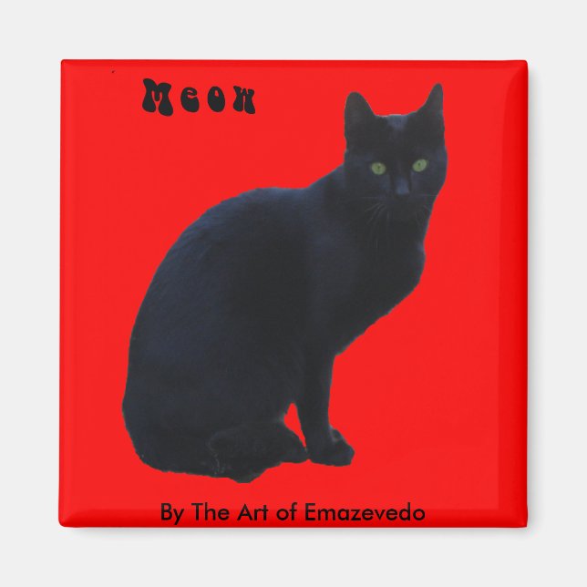 Íman Gato Negro (Frente)