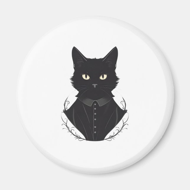 Íman Gato Negro Encantado de Salem (Frente)